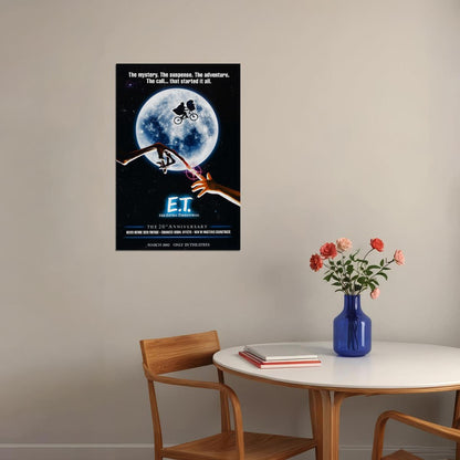 Et The Extra Terrestrial Movie Steven Spielberg Poster Wall Art Print Home Wall Decor - xonomax