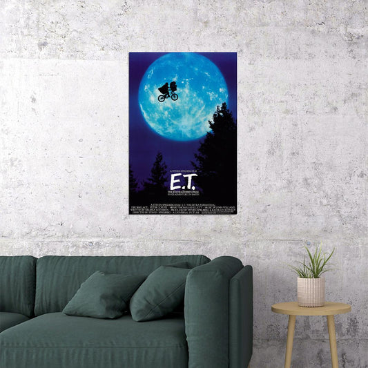 Et The Extra Terrestrial Movie Steven Spielberg Adventure Poster Wall Art Print Home Wall Decor - xonomax