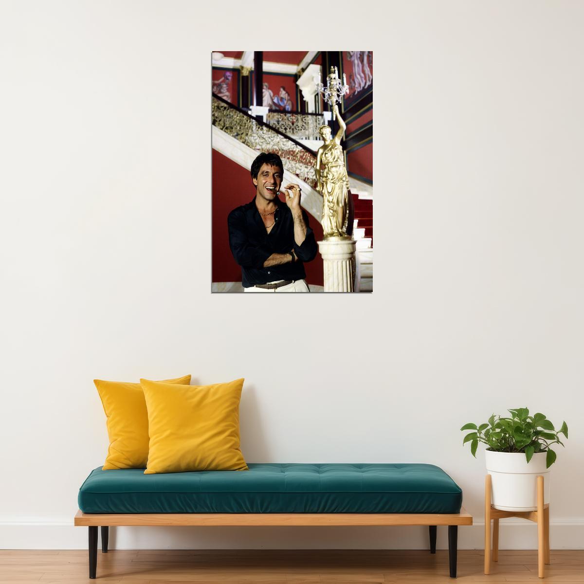 Scarface Movie Crime Drama Al Pacino Poster Wall Art Print Home Wall Decor