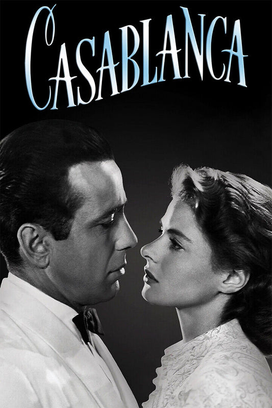 Casablanca Movie Romance Drama Vintage Poster Wall Art Print Home Wall Decor - xonomax