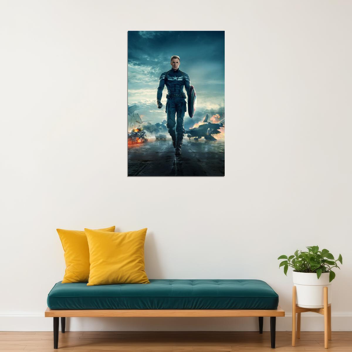 Captain America The Winter Soldier Movie Adventure Poster Wall Art Print Home Wall Decor - xonomax