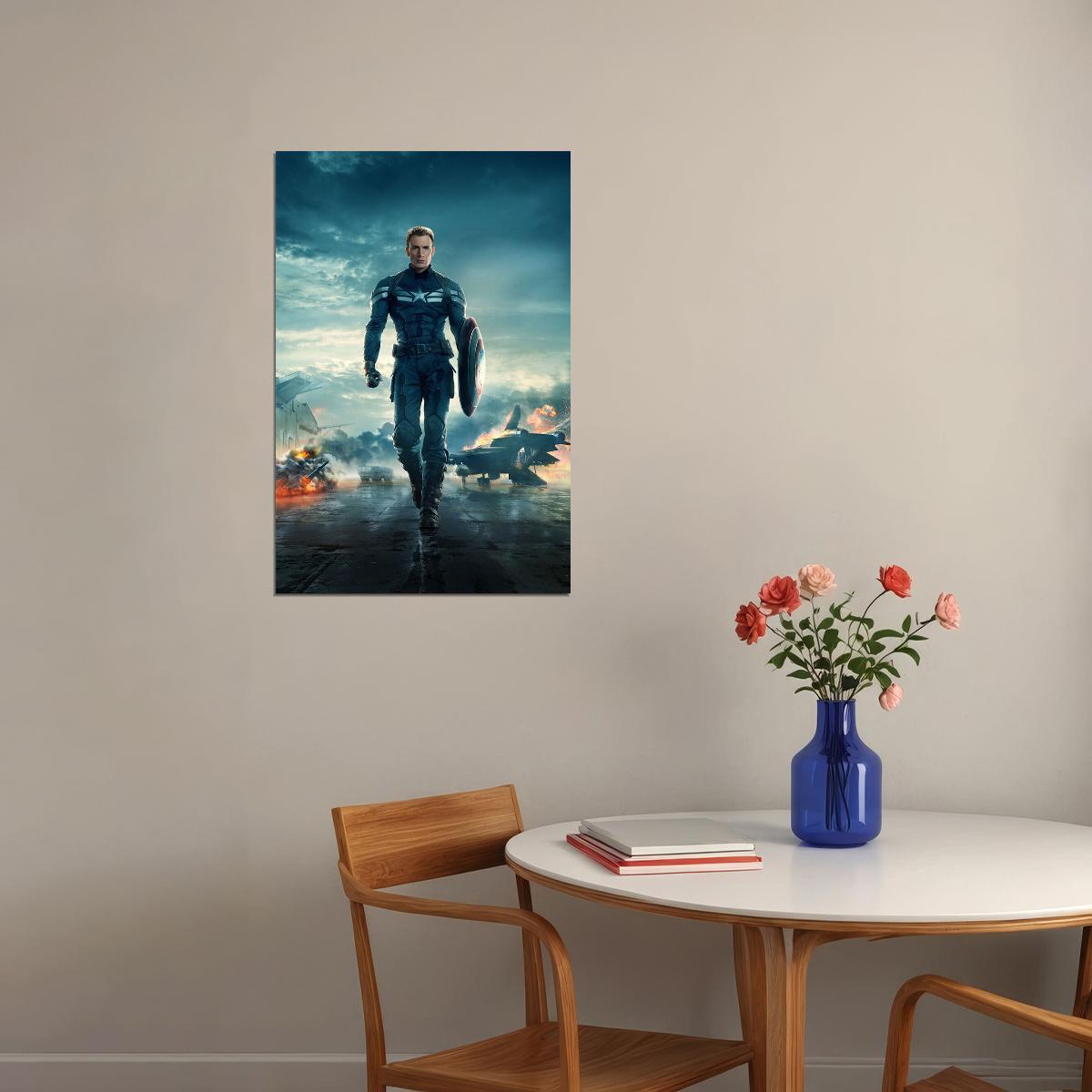 Captain America The Winter Soldier Movie Adventure Poster Wall Art Print Home Wall Decor - xonomax