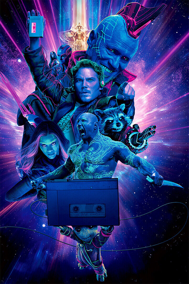 Guardians Of The Galaxy Vol 2 Avengers Movie Action Poster Wall Art Print Home Wall Decor - xonomax