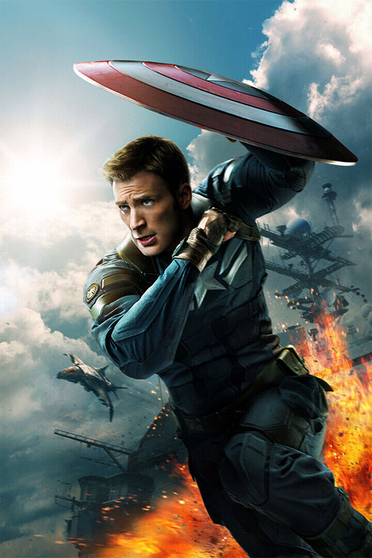 Captain America The First Avenger Movie Poster Wall Art Print Home Wall Decor - xonomax
