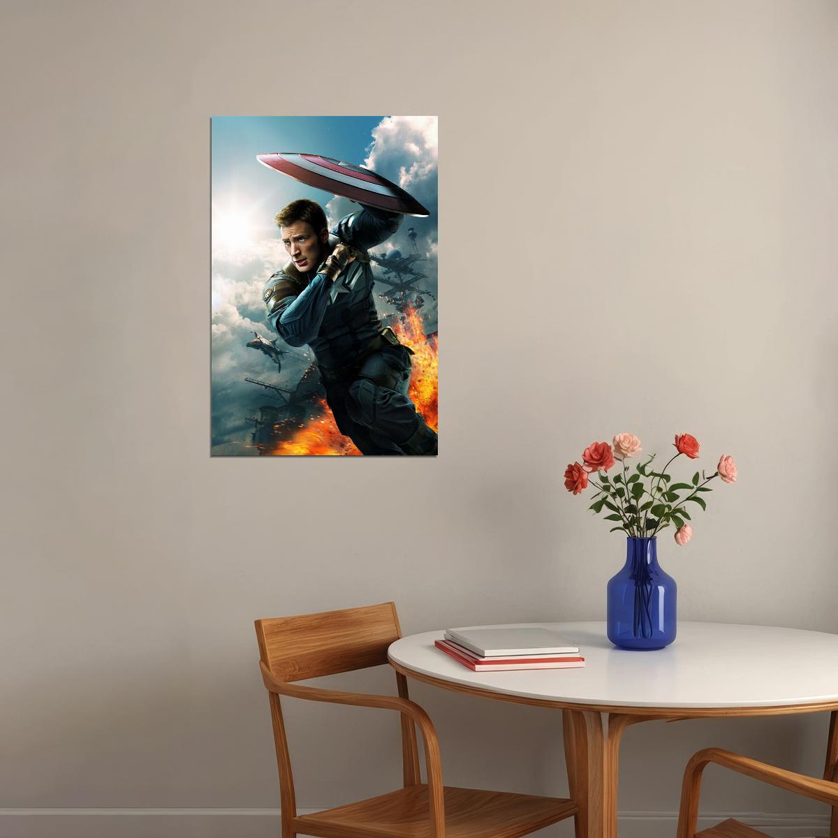 Captain America The First Avenger Movie Poster Wall Art Print Home Wall Decor - xonomax