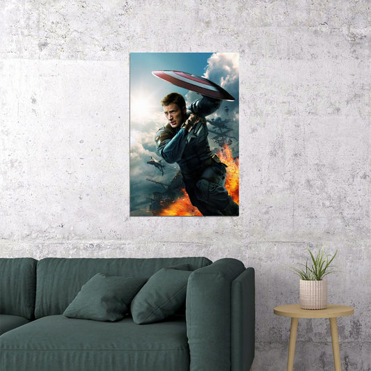 Captain America The First Avenger Movie Poster Wall Art Print Home Wall Decor - xonomax