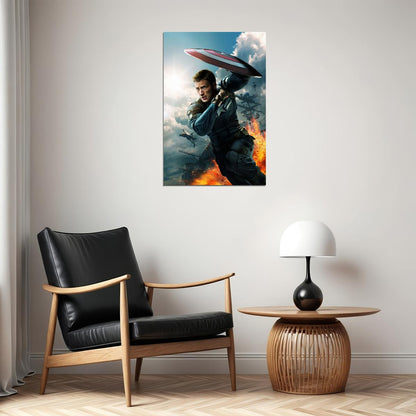 Captain America The First Avenger Movie Poster Wall Art Print Home Wall Decor - xonomax