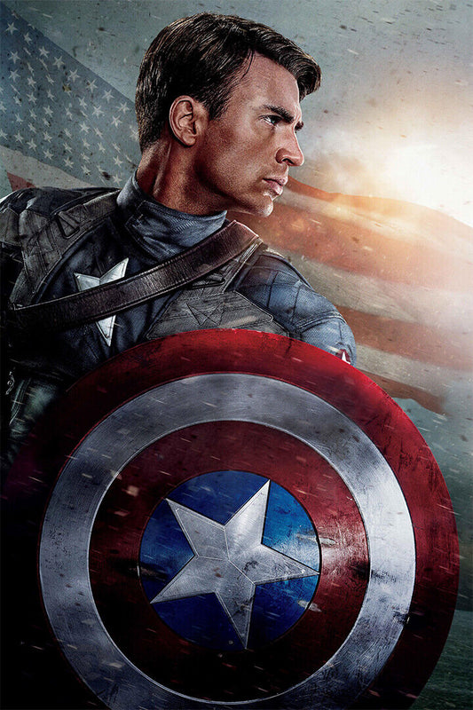 The First Avenger Captain America Movie Poster Wall Art Print Home Wall Decor - xonomax