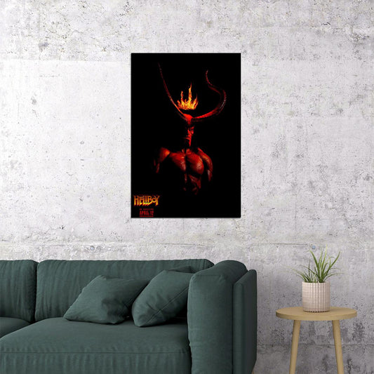 Hellboy Action Fantasy Adventure Movie Poster Wall Art Print Home Wall Decor - xonomax
