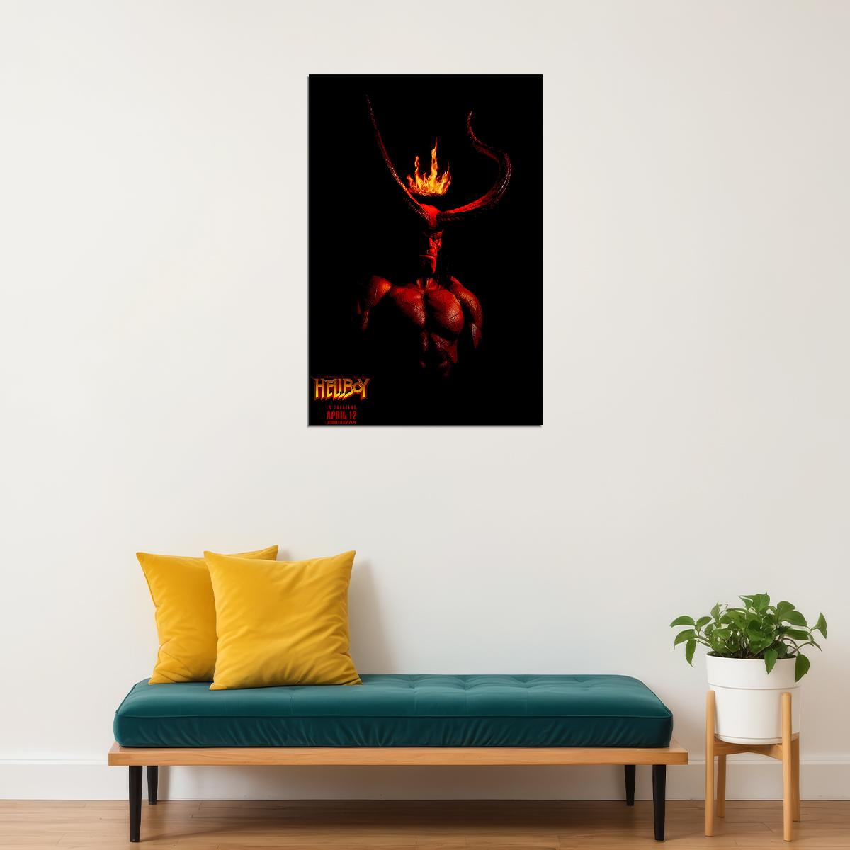 Hellboy Action Fantasy Adventure Movie Poster Wall Art Print Home Wall Decor - xonomax