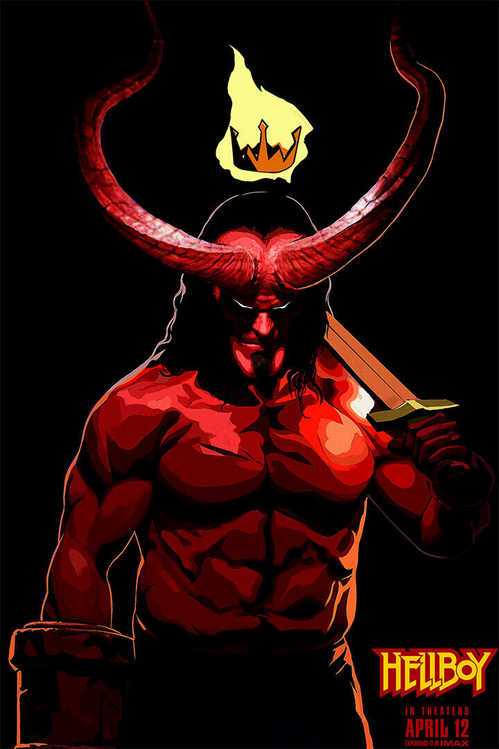 Hellboy Action Fantasy Poster Wall Art Print Home Wall Decor - xonomax