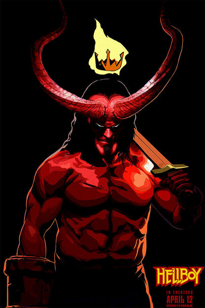 Hellboy Action Fantasy Poster Wall Art Print Home Wall Decor - xonomax
