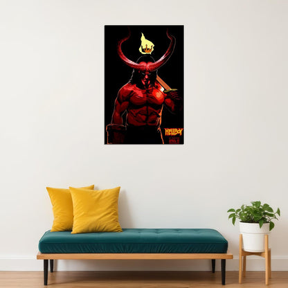 Hellboy Action Fantasy Poster Wall Art Print Home Wall Decor - xonomax