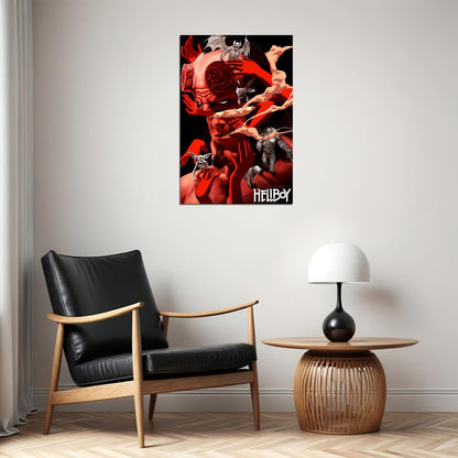 Hellboy Action Fantasy Movie Poster Wall Art Print Home Wall Decor - xonomax