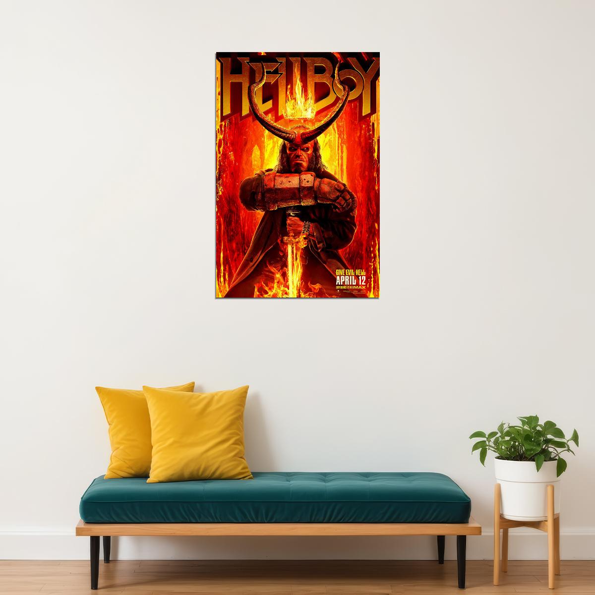 Hellboy Action Movie Poster Wall Art Print Home Wall Decor - xonomax