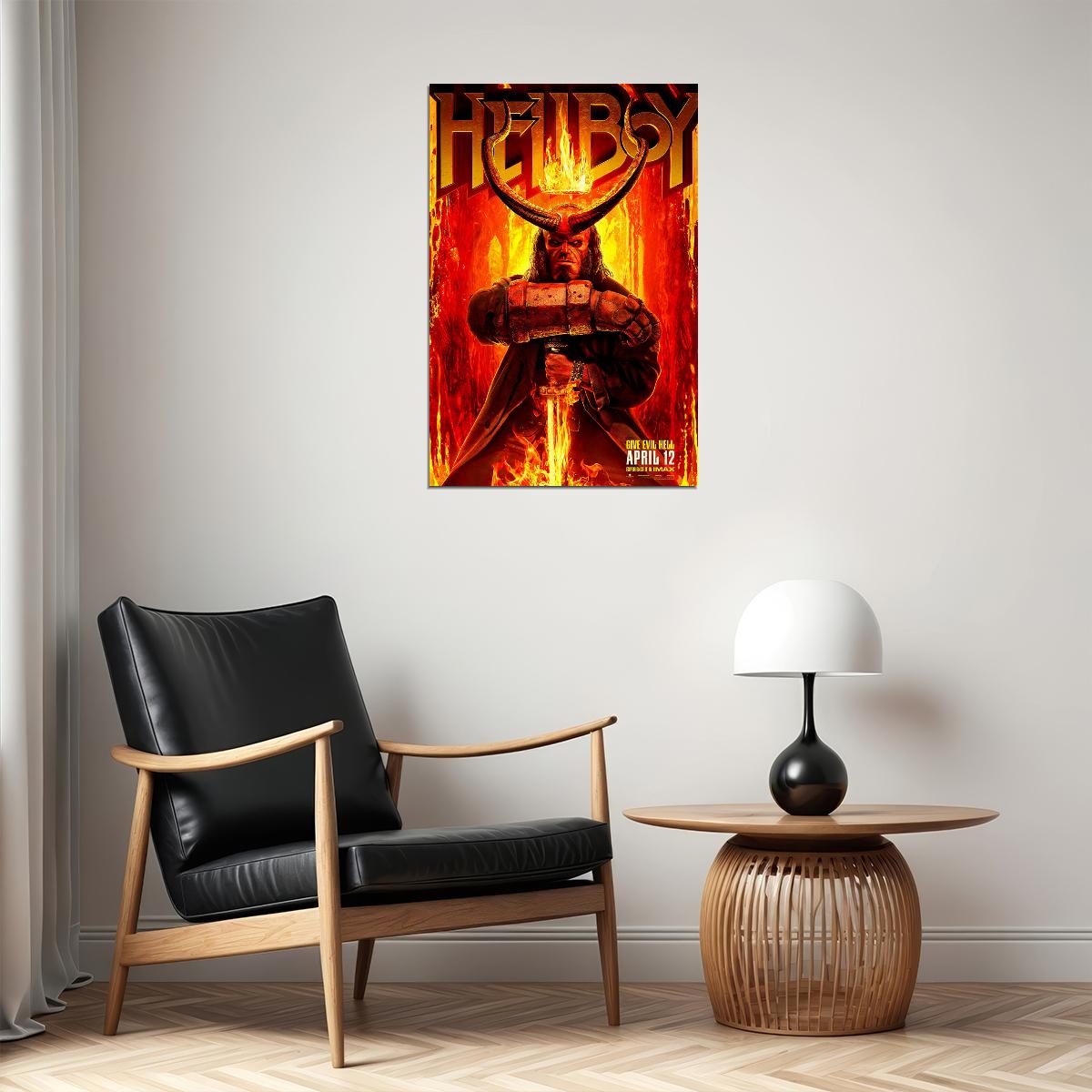 Hellboy Action Movie Poster Wall Art Print Home Wall Decor - xonomax