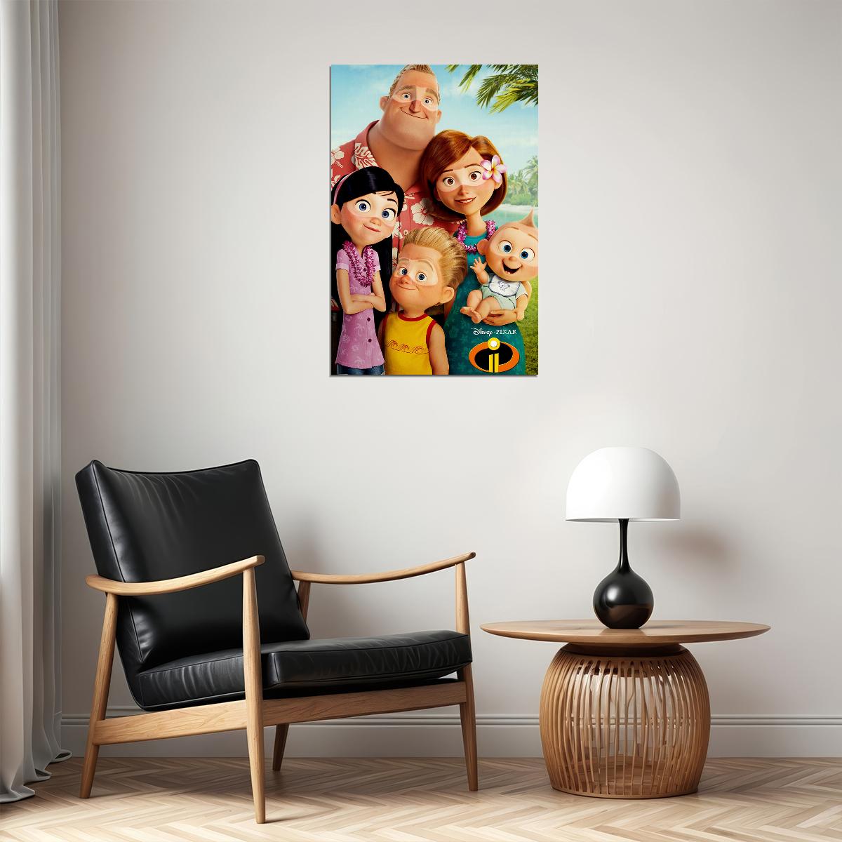The Incredibles Family Vacation Movie Poster Wall Art Print Home Wall Decor - xonomax