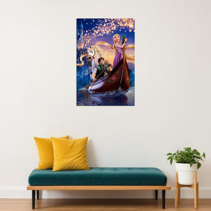 Tangled Animation Fantasy Movie Poster Wall Art Print Home Wall Decor - xonomax