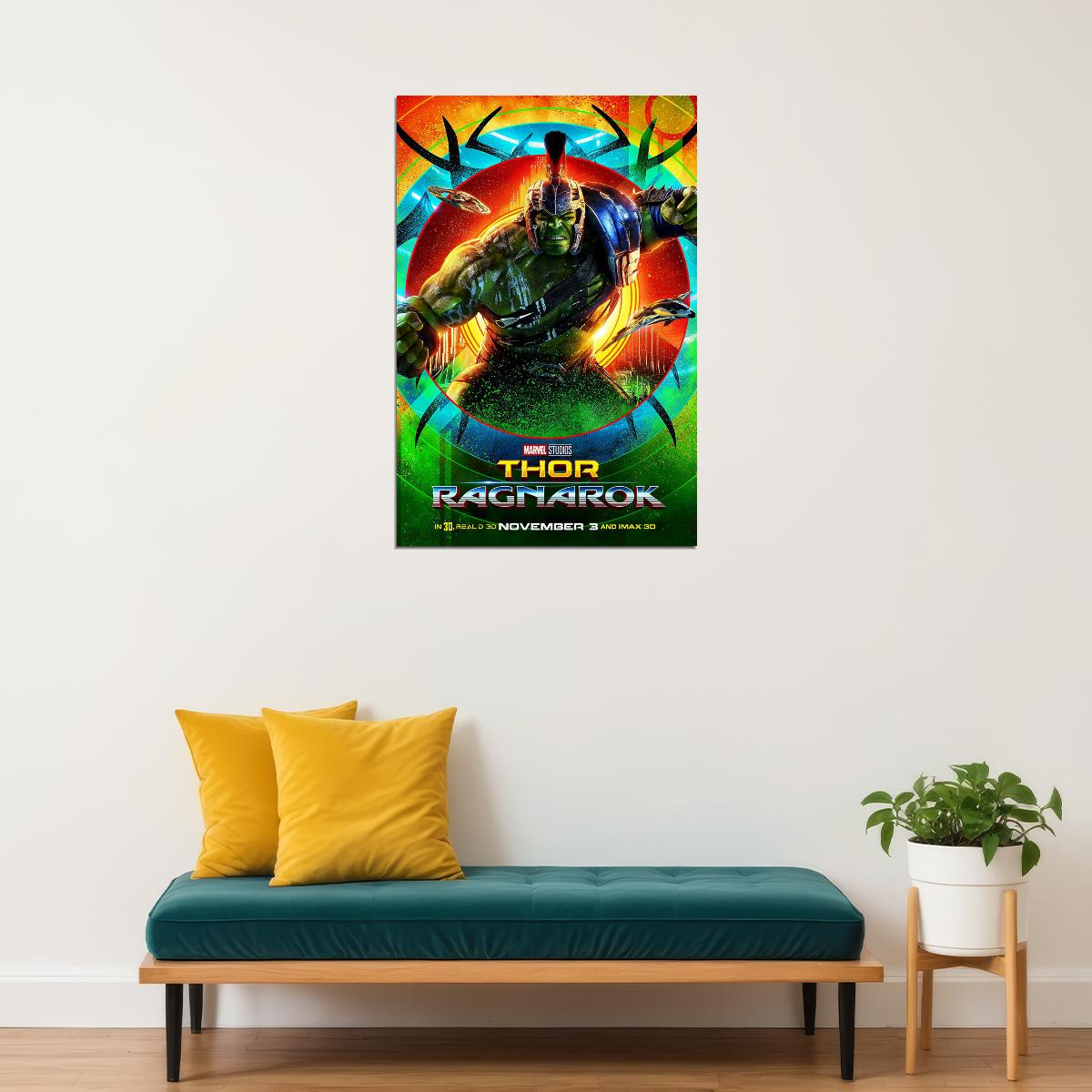 Thor Ragnarok Adventure Movie Poster Wall Art Print Home Wall Decor - xonomax