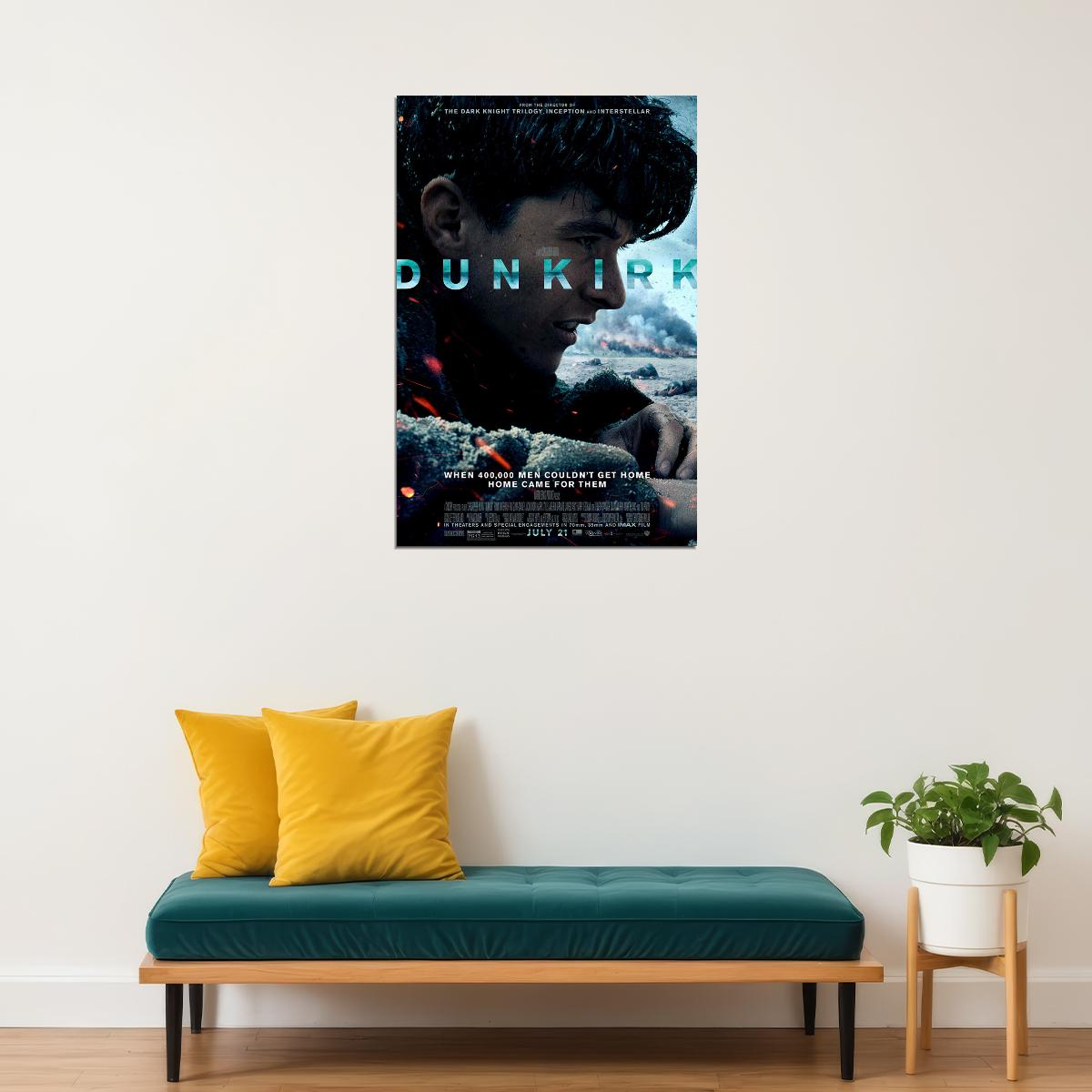 Dunkirk Action Movie Poster Wall Art Print Home Wall Decor - xonomax