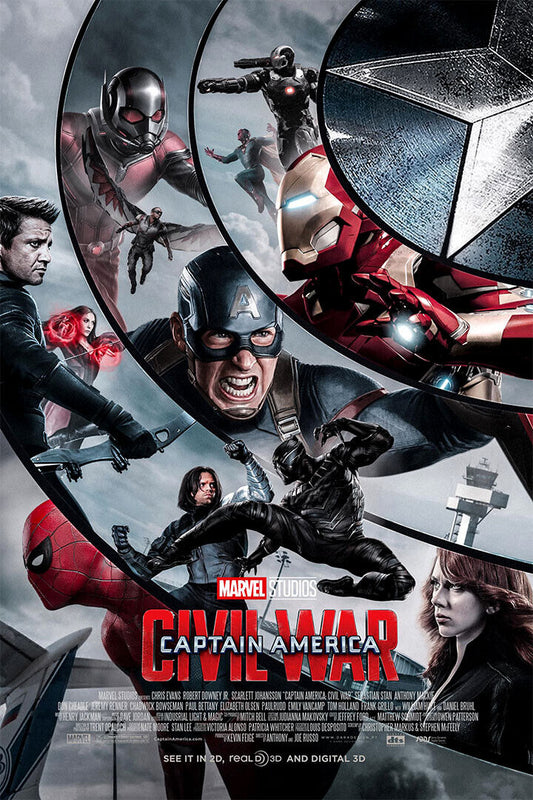 Captain America Civil War Movie Poster Wall Art Print Home Wall Decor - xonomax