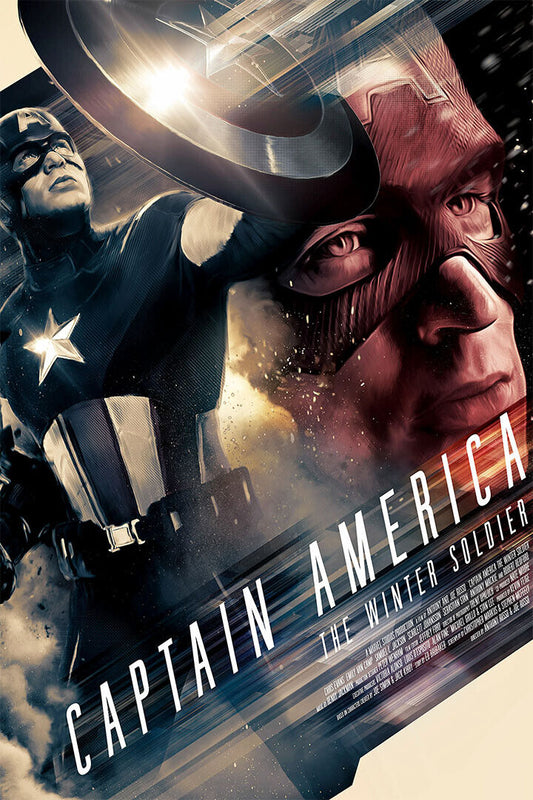 Captain America Winter Soldier Movie Poster Wall Art Print Home Wall Decor - xonomax