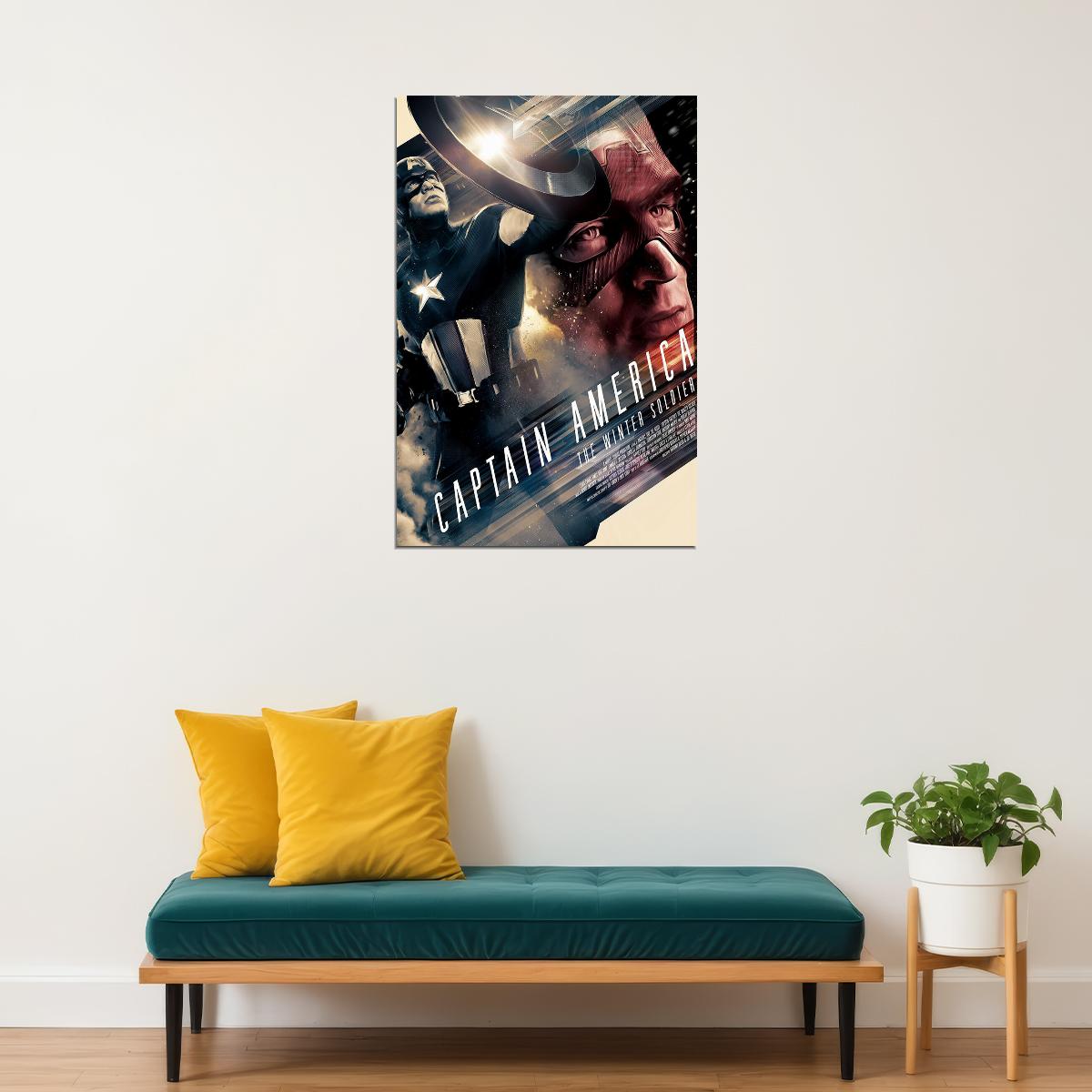 Captain America Winter Soldier Movie Poster Wall Art Print Home Wall Decor - xonomax