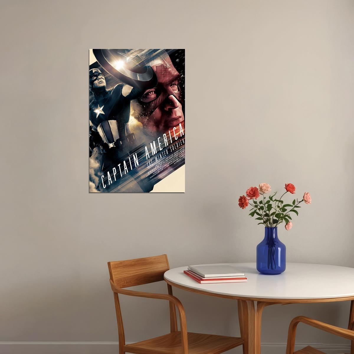Captain America Winter Soldier Movie Poster Wall Art Print Home Wall Decor - xonomax