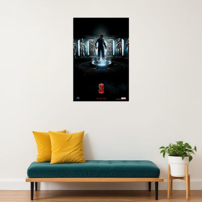 Iron Man 3 Action Movie Poster Wall Art Print Home Wall Decor - xonomax