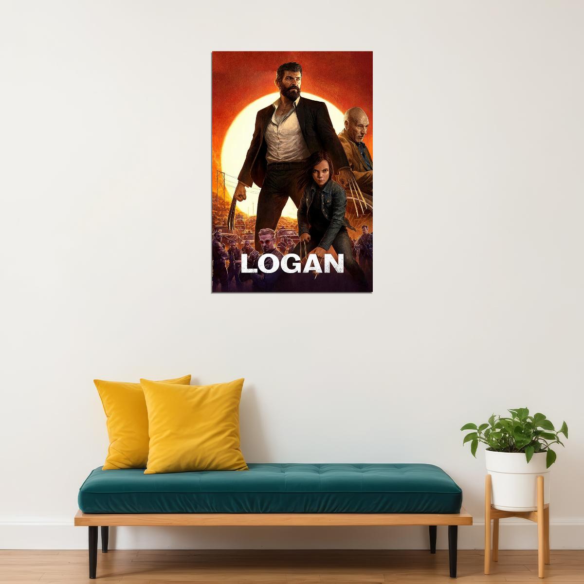 Logan Action Fantasy Movie Poster Wall Art Print Home Wall Decor - xonomax