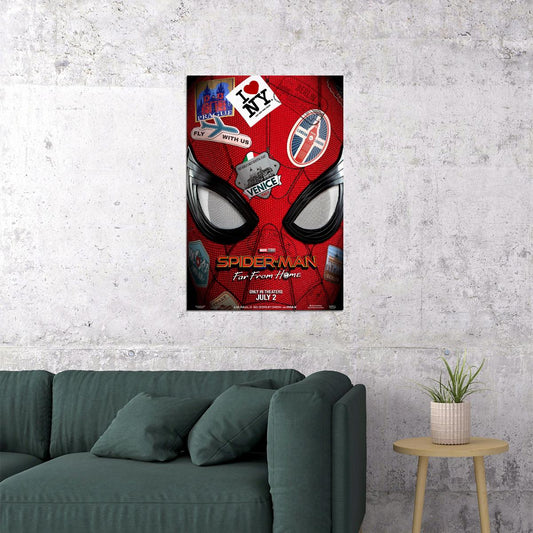 Spider Man Far From Action Movie Poster Wall Art Print Home Wall Decor - xonomax