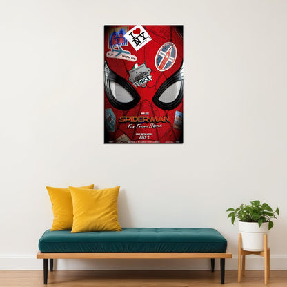 Spider Man Far From Action Movie Poster Wall Art Print Home Wall Decor - xonomax