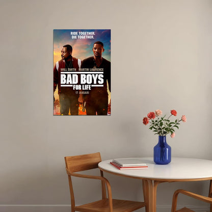 Bad Boys For Life Action Movie Poster Wall Art Print Home Wall Decor - xonomax