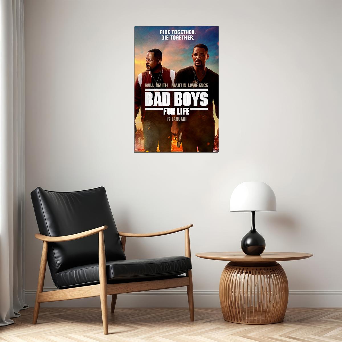 Bad Boys For Life Action Movie Poster Wall Art Print Home Wall Decor - xonomax