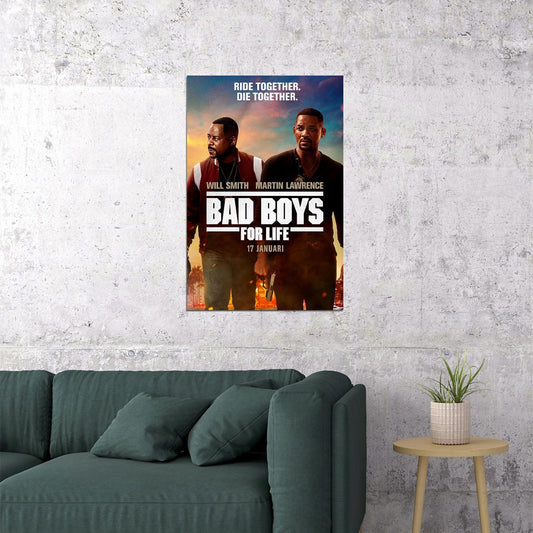 Bad Boys For Life Action Movie Poster Wall Art Print Home Wall Decor - xonomax