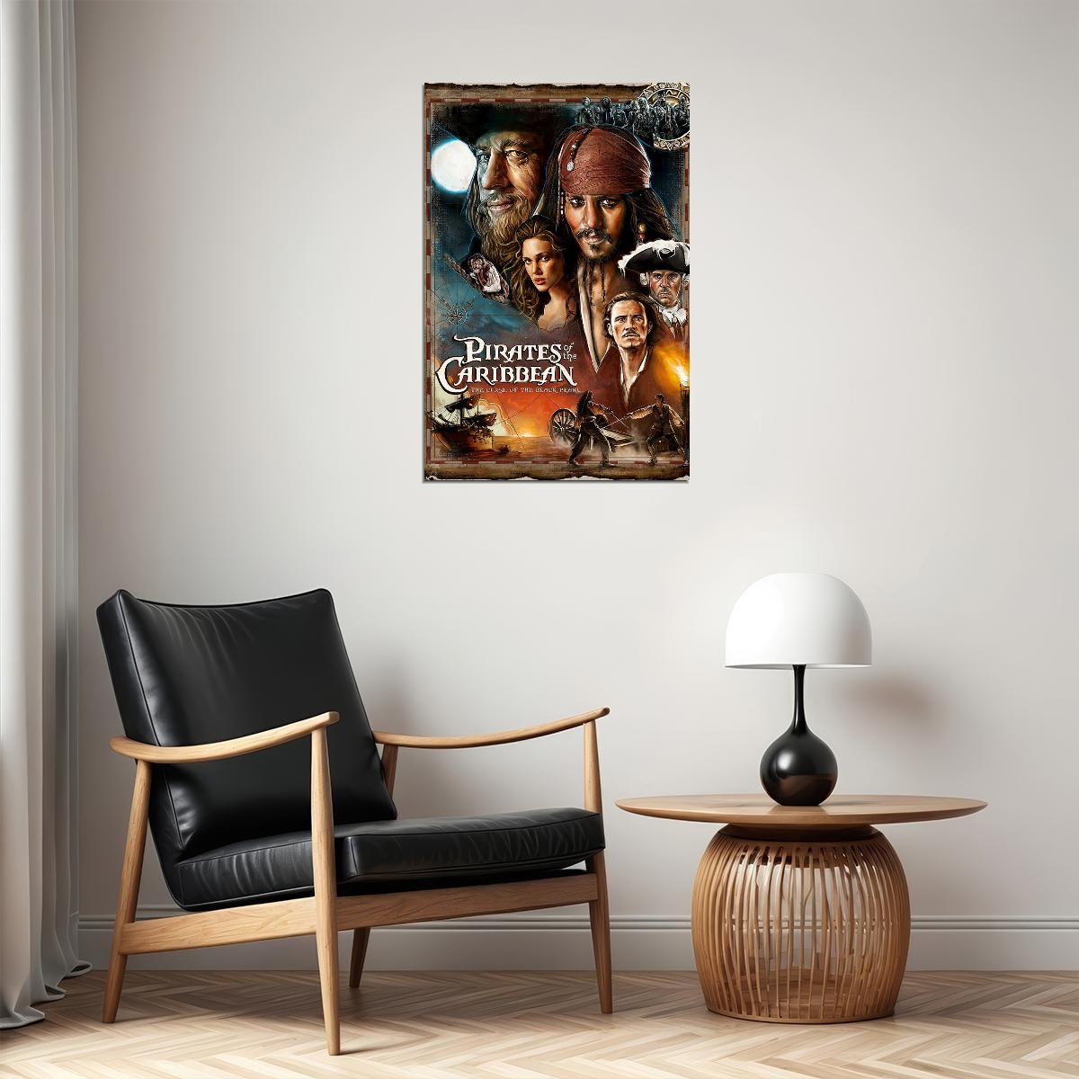 Pirates Of The Caribbean Movie Poster Wall Art Print Home Wall Decor - xonomax