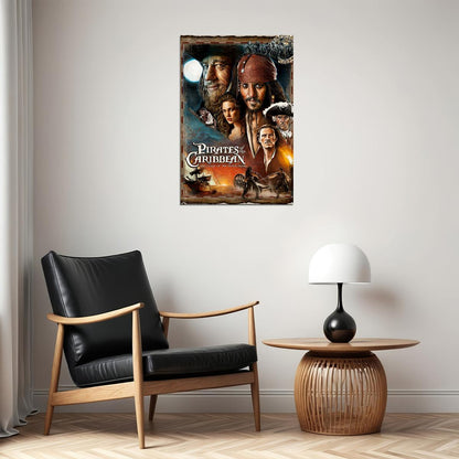 Pirates Of The Caribbean Movie Poster Wall Art Print Home Wall Decor - xonomax