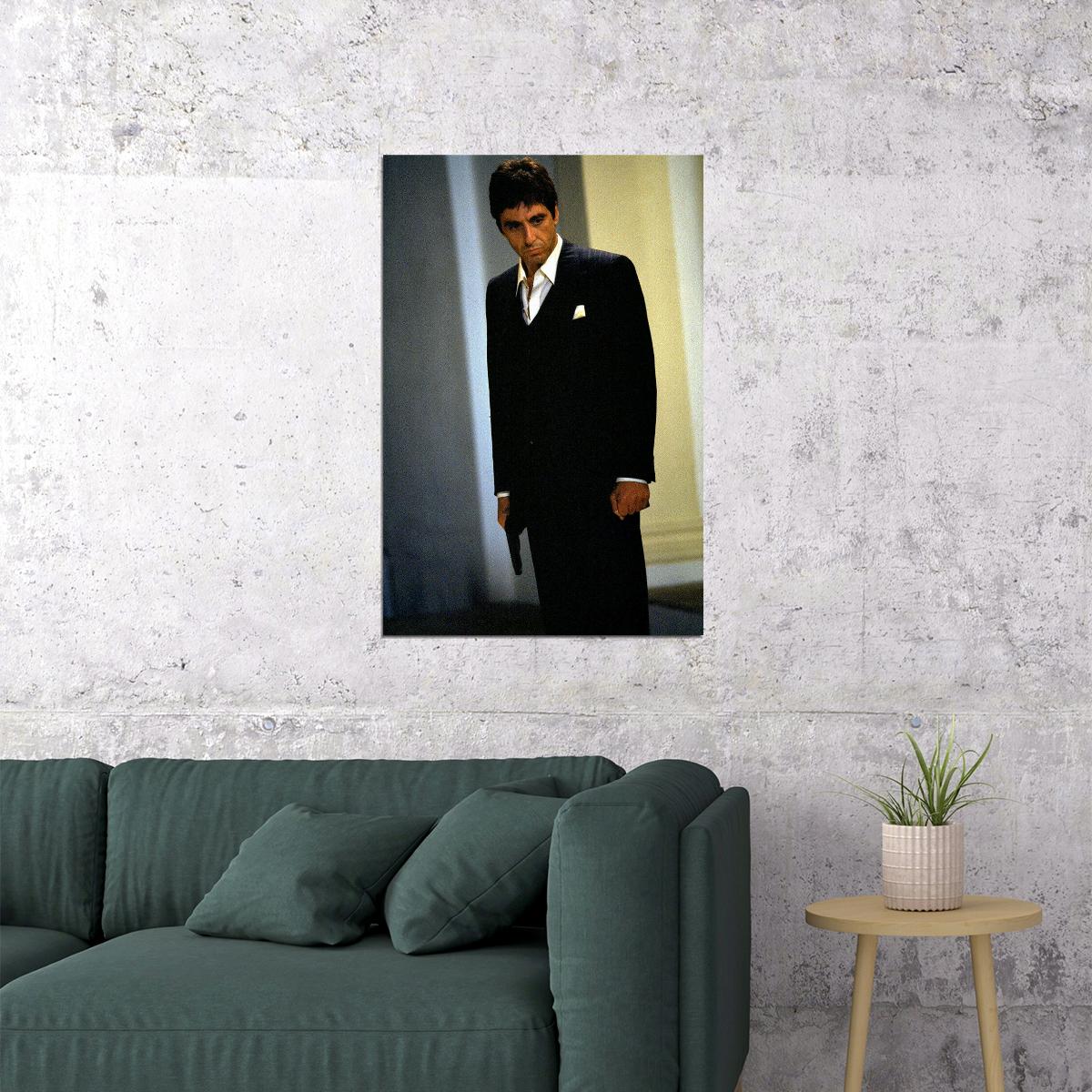 Scarface Mafia Action Fight Movie Poster Wall Art Print Home Wall Decor