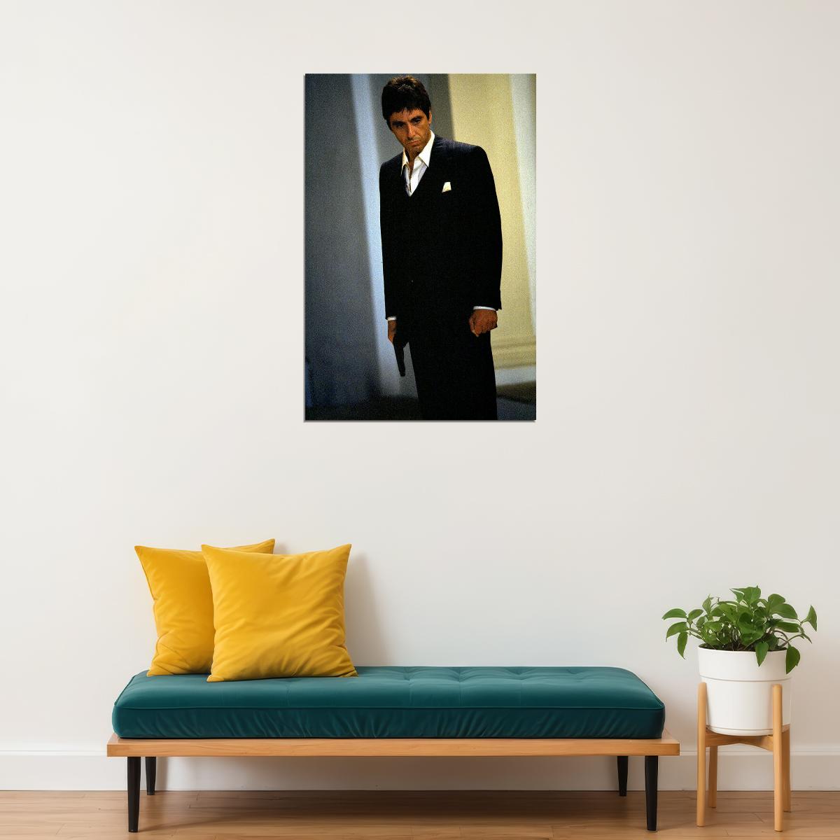 Scarface Mafia Action Fight Movie Poster Wall Art Print Home Wall Decor