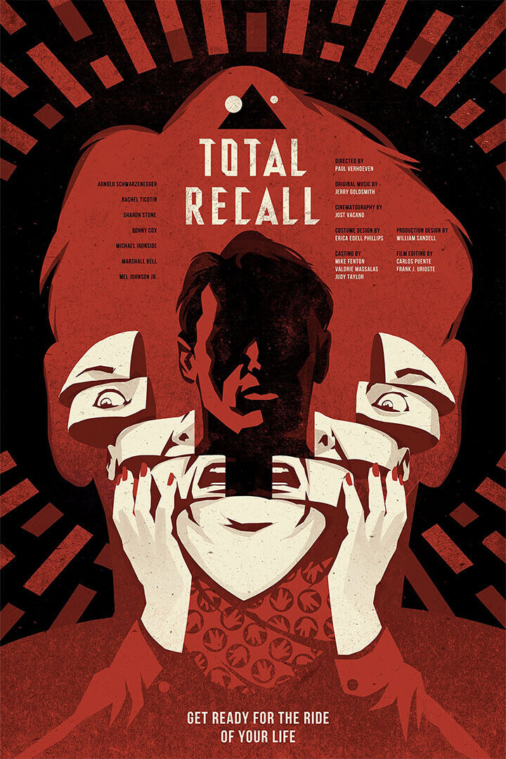 Total Recall Action Movie Poster Wall Art Print Home Wall Decor