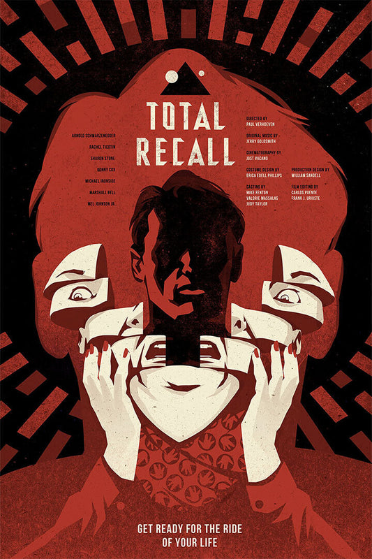 Total Recall Action Movie Poster Wall Art Print Home Wall Decor