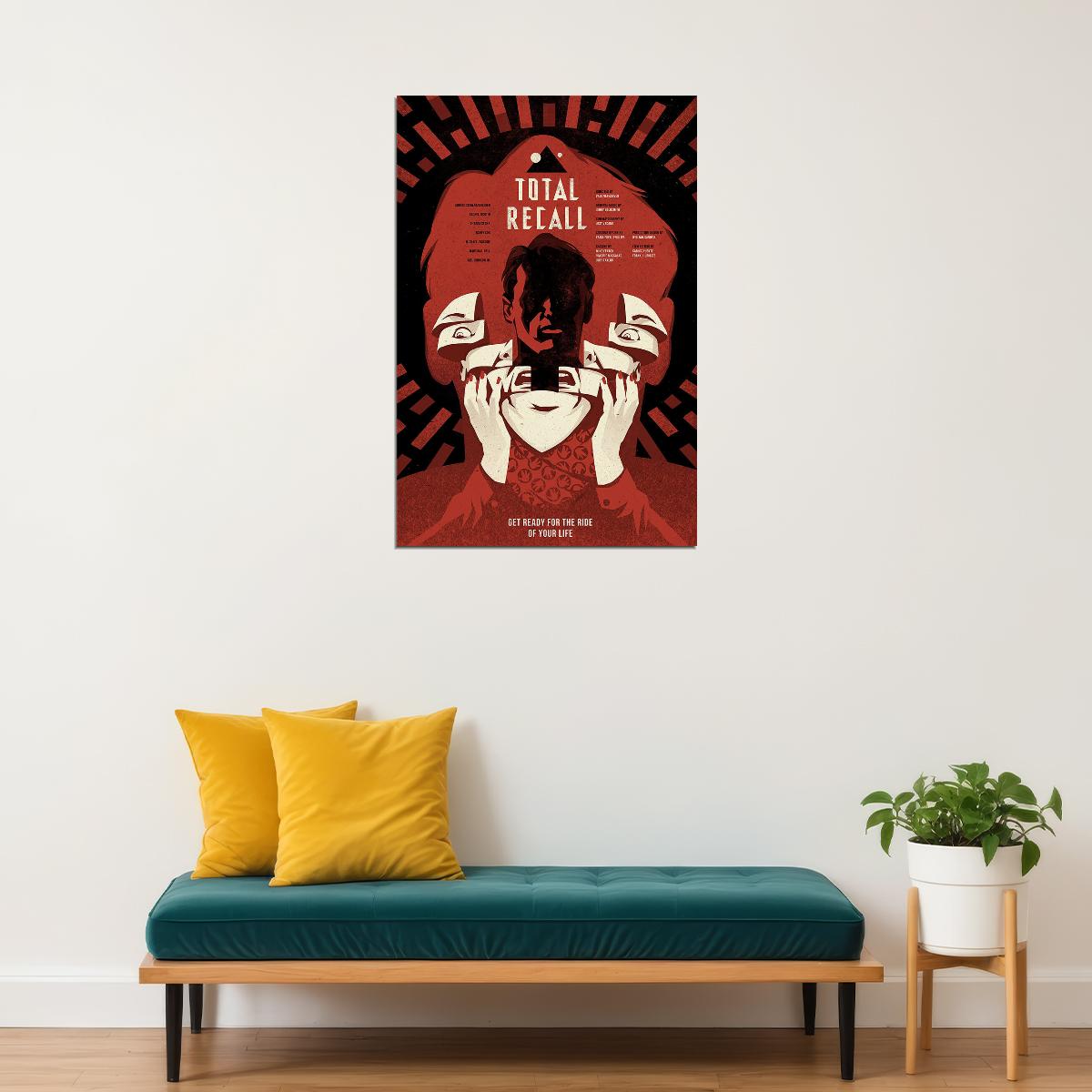 Total Recall Action Movie Poster Wall Art Print Home Wall Decor