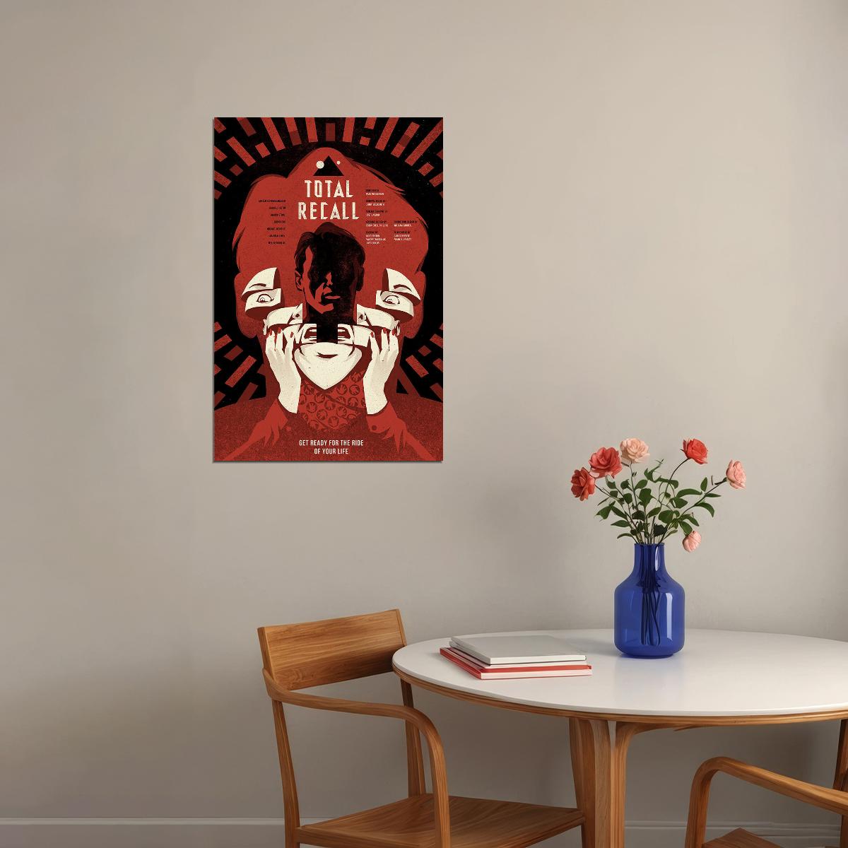 Total Recall Action Movie Poster Wall Art Print Home Wall Decor
