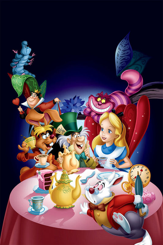 Alice In Wonderland Animation Movie Poster Wall Art Print Home Wall Decor - xonomax