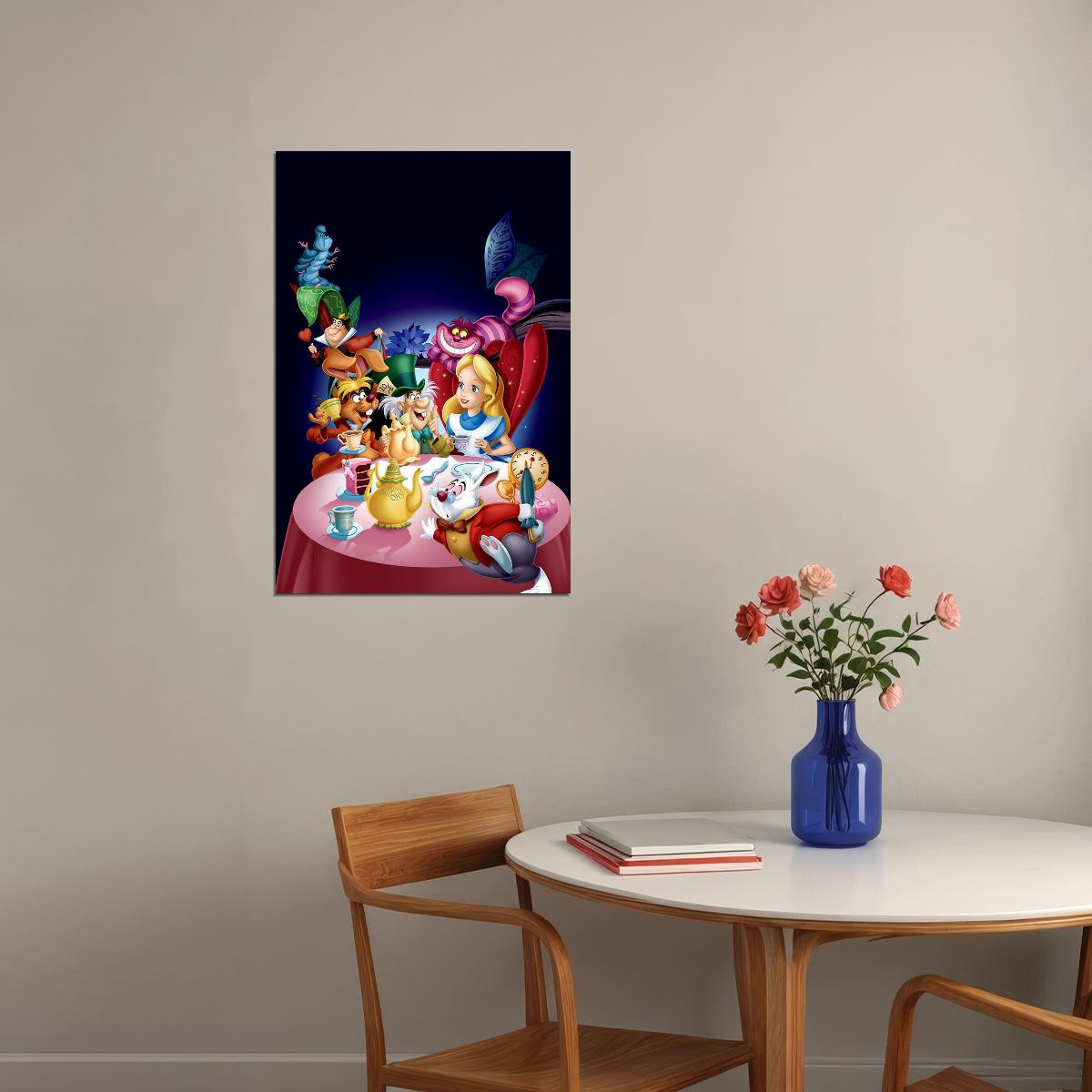 Alice In Wonderland Animation Movie Poster Wall Art Print Home Wall Decor - xonomax