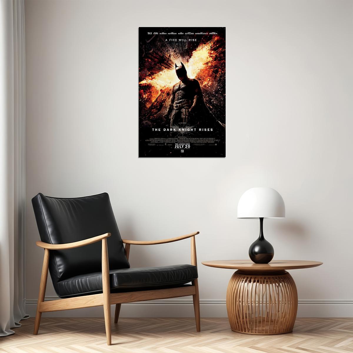The Dark Knight Rises Action Poster Wall Art Print Home Wall Decor - xonomax