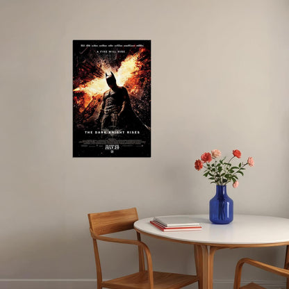 The Dark Knight Rises Action Poster Wall Art Print Home Wall Decor - xonomax