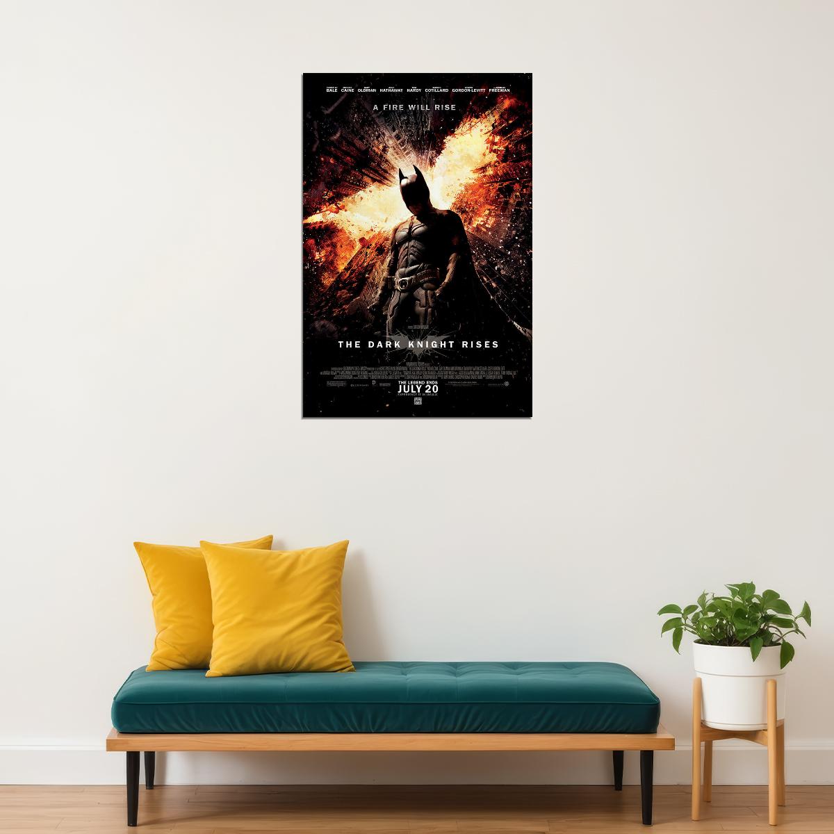 The Dark Knight Rises Action Poster Wall Art Print Home Wall Decor - xonomax