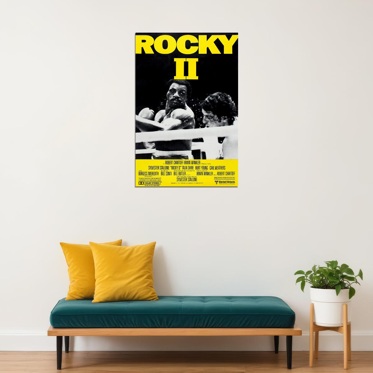Rocky 2 Sport Box Movie Poster Wall Art Print Home Wall Decor