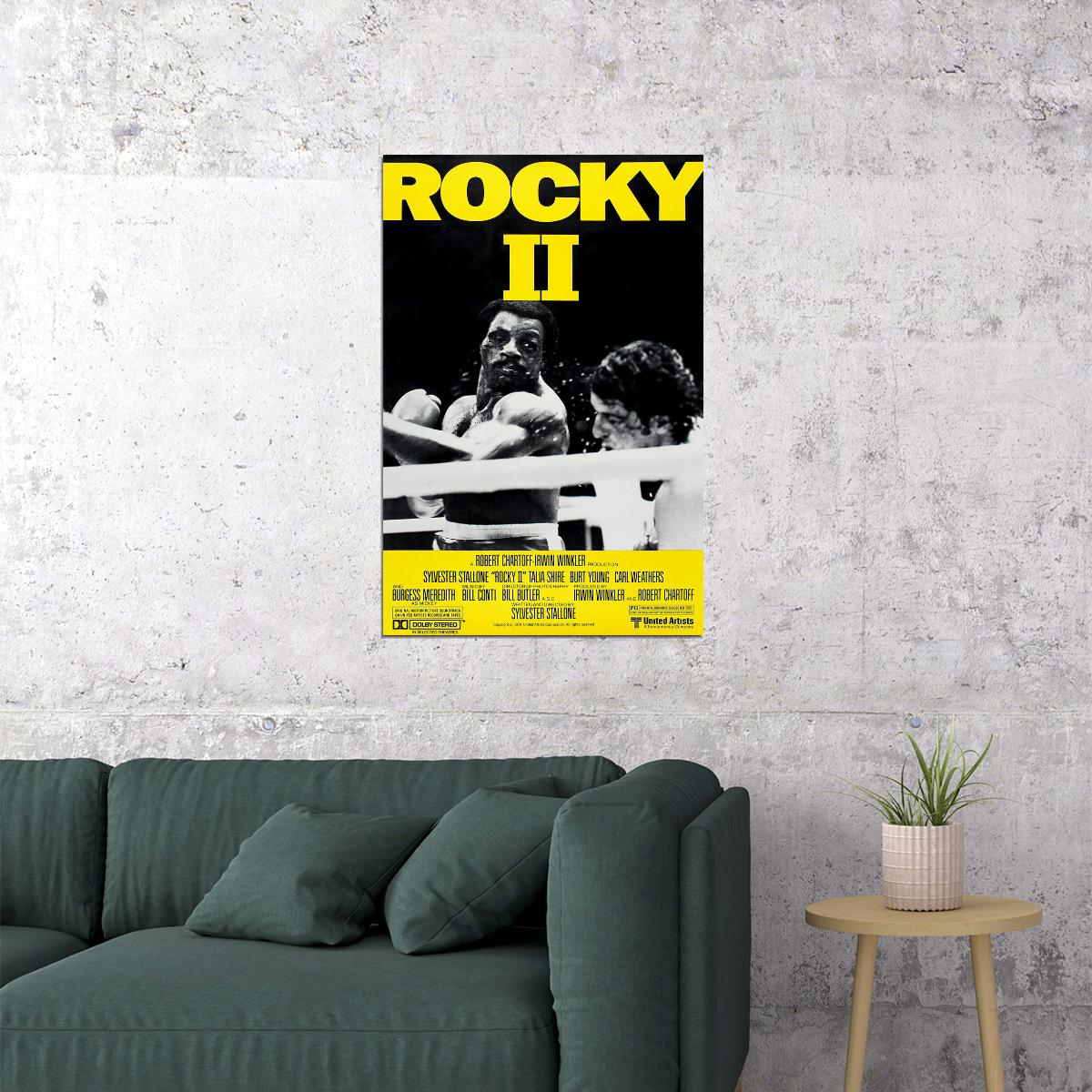 Rocky 2 Sport Box Movie Poster Wall Art Print Home Wall Decor